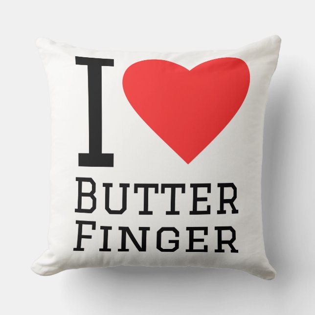 Coussin J'adore le doigt de beurre (Recto)
