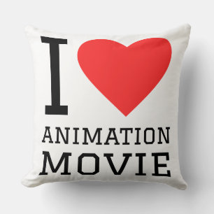 Coussin J'adore le film d'animation 