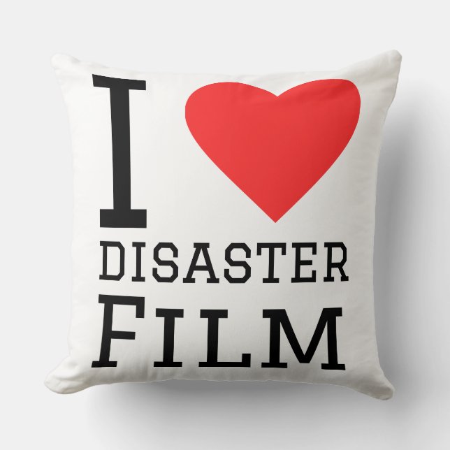 Coussin J'adore le film de catastrophe (Recto)