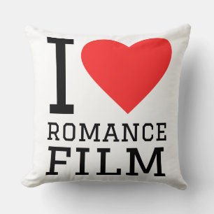 Coussin J'adore le film romantique