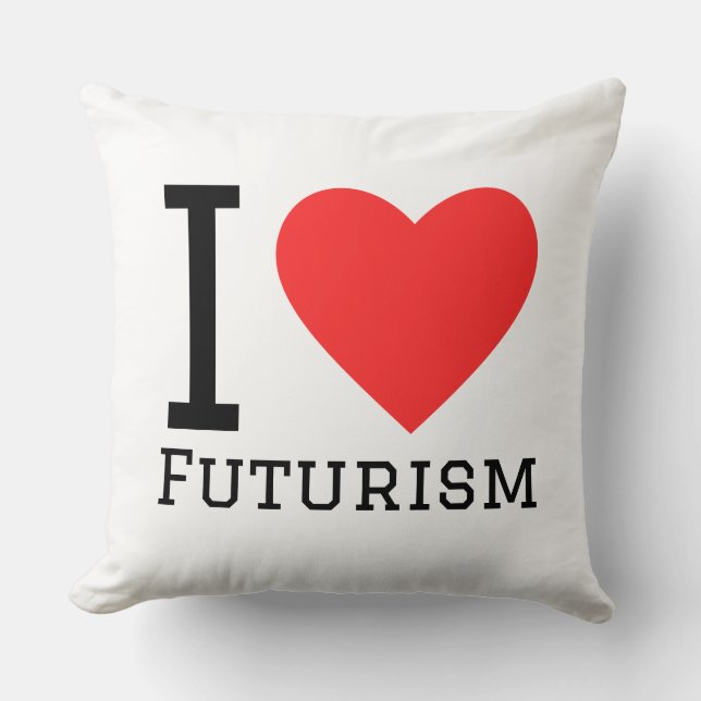 Coussin J'adore le futurisme (Recto)