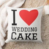 Coussin J'adore le gâteau de mariage  (Couverture)