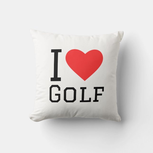 Coussin J'adore le golf (Recto)
