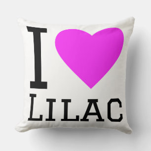 Coussin J'adore le lilas