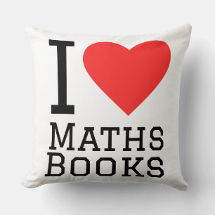 Coussin J'adore le livre de maths