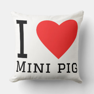Coussin J'adore le mini cochon