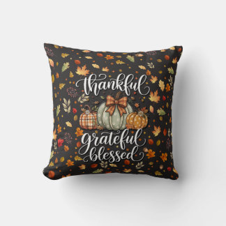Coussin J'adore le motif de feuille confortable d'automne