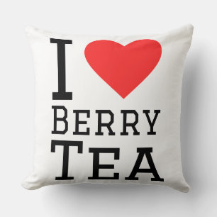 Coussin J'adore le thé aux fruits