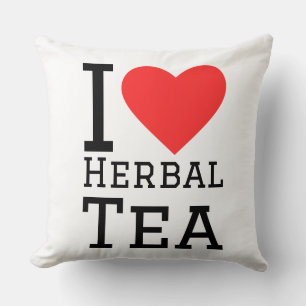Coussin J'adore le thé aux herbes