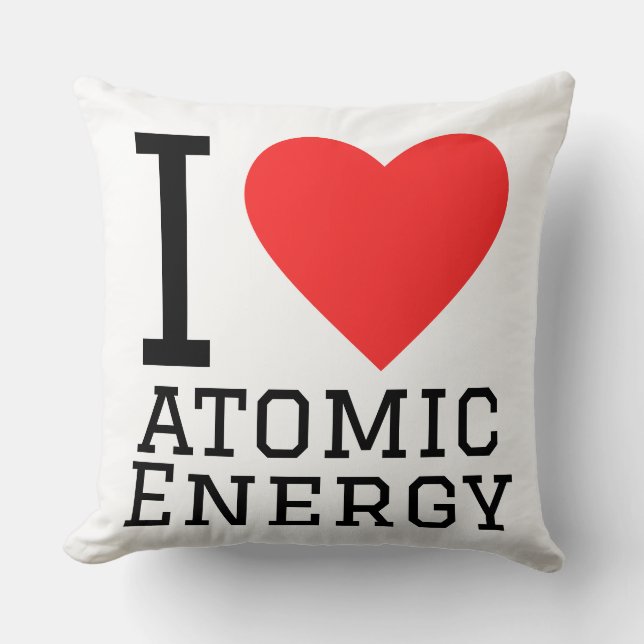 Coussin J'adore l'énergie atomique  (Recto)