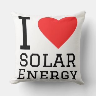 Coussin J'adore l'énergie solaire