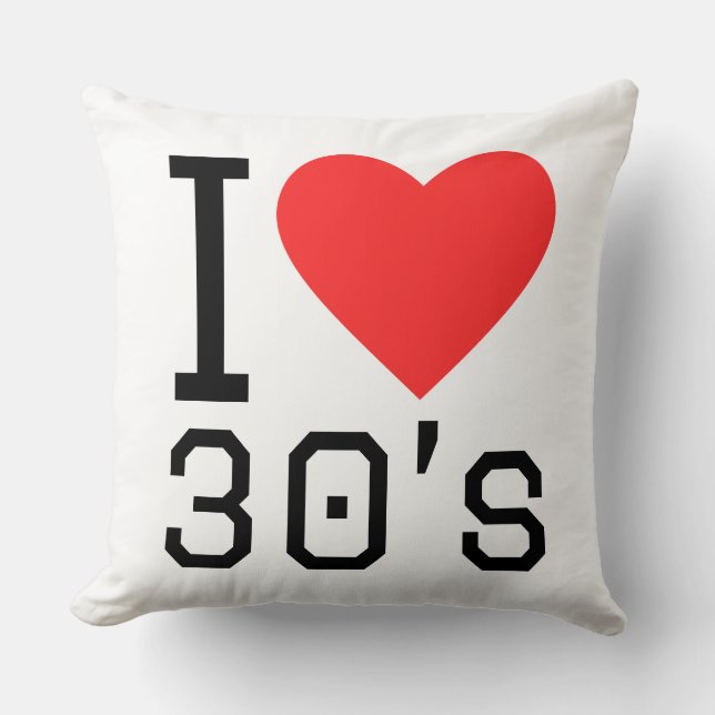 Coussin J'adore les années 30 (Recto)
