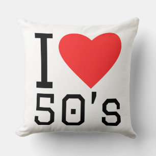 Coussin J'adore les années 50