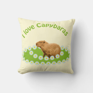 Coussin J'adore les capybaras