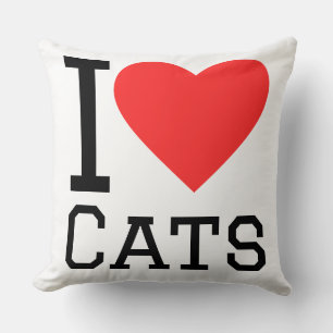 Coussin J'adore les chats