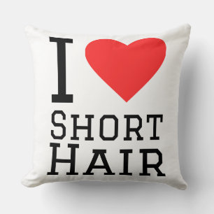 Coussin J'adore les cheveux courts
