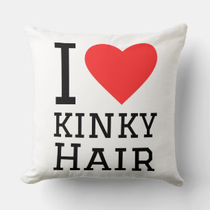 Coussin J'adore les cheveux crépus