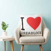 Coussin J'adore les dreadlocks (Chaise)