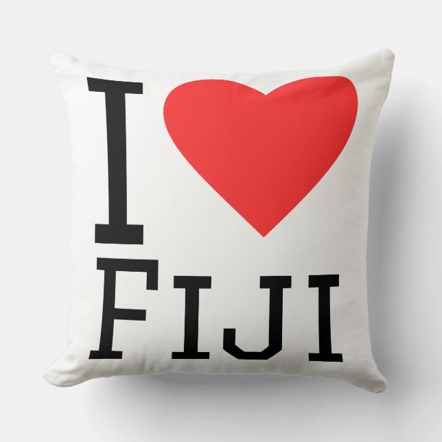 Coussin J'adore les Fidji (Recto)