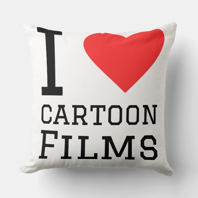 Coussin J'adore les films d'animation (Recto)