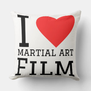 Coussin J'adore les films d'arts martiaux