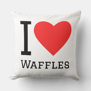 Coussin J'adore les gaufres