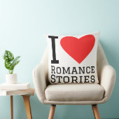 Coussin J'adore les histoires romantiques (Chaise)