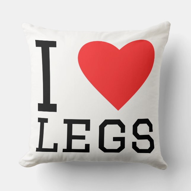 Coussin J'adore les jambes (Recto)