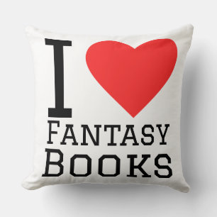 Coussin J'adore les livres de fantasy