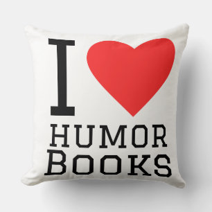 Coussin J'adore les livres d'humour