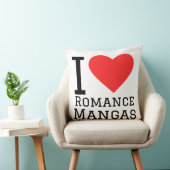 Coussin J'adore les mangas romantiques (Chaise)