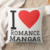 Coussin J'adore les mangas romantiques (Couverture)