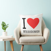 Coussin J'adore les mariages (Chaise)