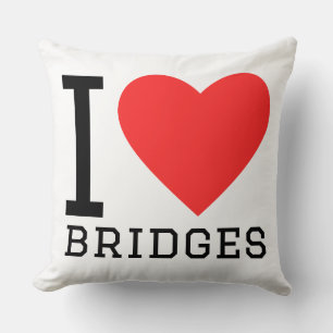 Coussin J'adore les ponts