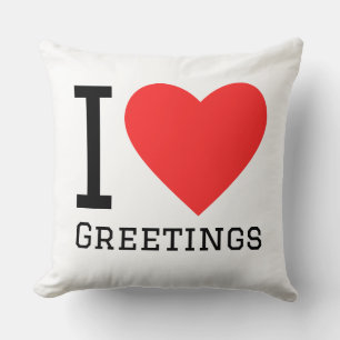 Coussin J'adore les salutations