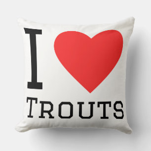 Coussin J'adore les truites