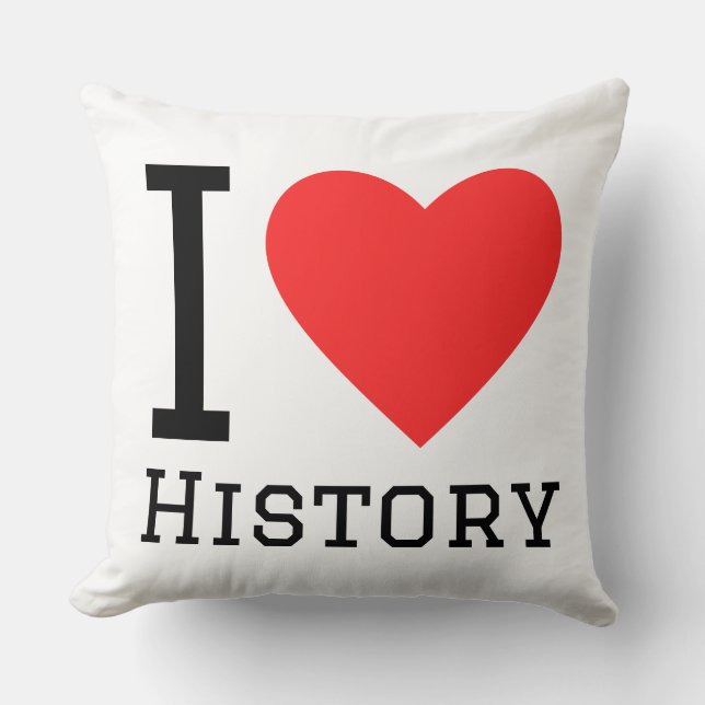 Coussin J'adore l'histoire  (Recto)