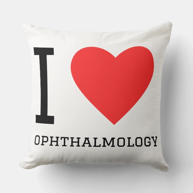 Coussin J'adore l'ophtalmologie  (Recto)