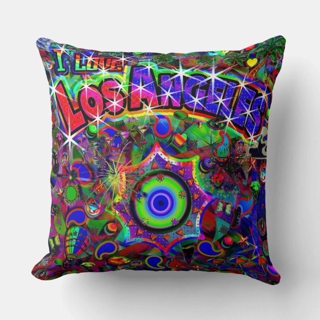 Coussin J'ADORE Los Angeles Mystic Dance Neo Version  (Recto)