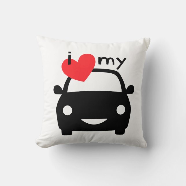 Coussin J'adore ma voiture ! (Recto)