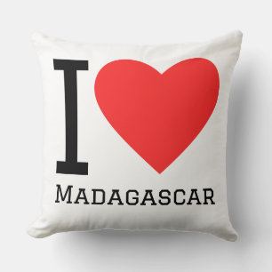 Coussin J'adore Madagascar
