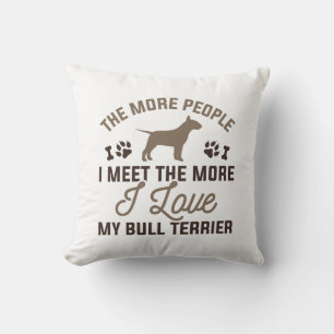 Coussin J'adore mon Bull Terrier