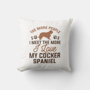 Coussin J'adore mon cocker spaniel