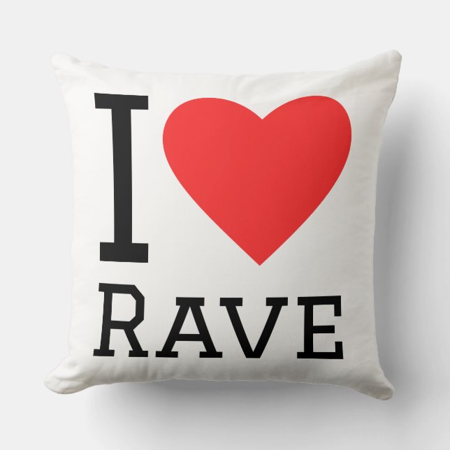 Coussin J'adore rave (Recto)