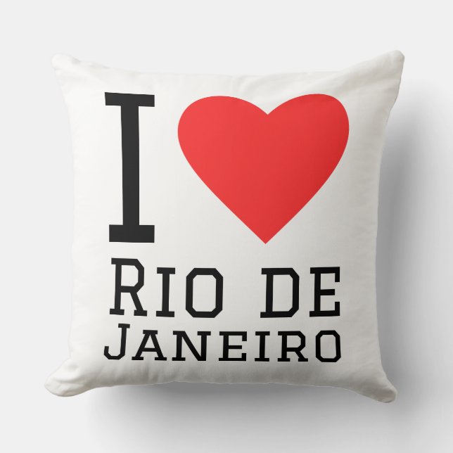 Coussin J'adore Rio de Janeiro  (Recto)
