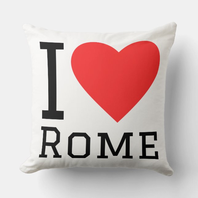 Coussin J'adore Rome  (Recto)