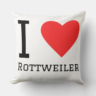 Coussin J'adore Rottweiler