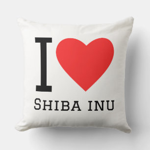 Coussin J'adore shiba inu