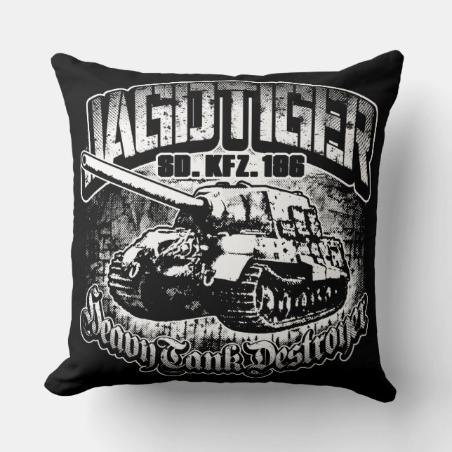 Coussin JAGDTIGER Lancer l'oreiller 20" x 20" Lancer l'ore (Recto)