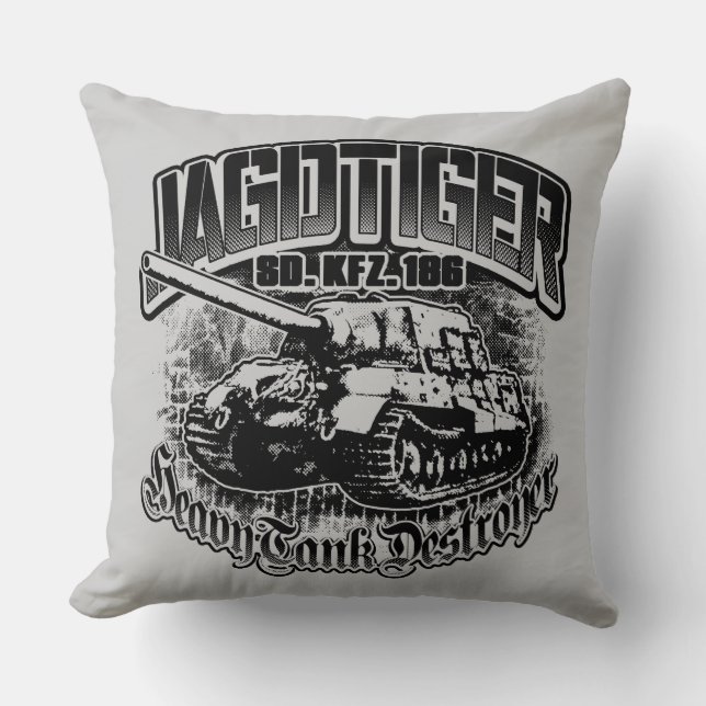 Coussin JAGDTIGER Lancer l'oreiller 20" x 20" Lancer l'ore (Recto)